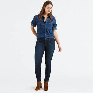 Levi's 711 skinny jeans dark wash  31 x 32
